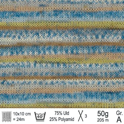 Drops Fabel garn farve Havbrus print - KreStoffer