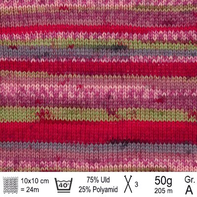 Drops Fabel garn Picnic print