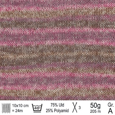 Drops Fabel garn farve Rosentræ long print - KreStoffer