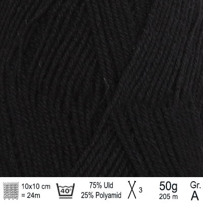 Drops Fabel garn farve Sort - KreStoffer