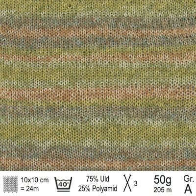 Drops Fabel garn farve Skov long print - KreStoffer