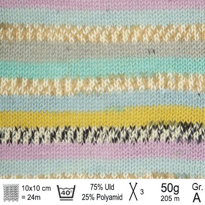 Drops Fabel garn farve Unicorn party print - KreStoffer