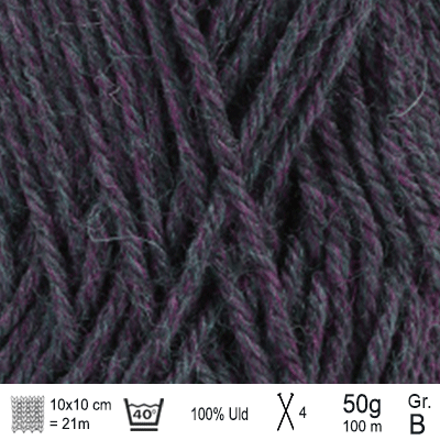 Drops Karisma garn farve Petrol cerise mix - KreStoffer