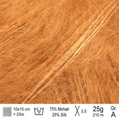 Drops Kid Silk garn farve Karamel - KreStoffer