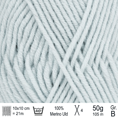 Drops Merino Extra Fine garn farve Isblå - KreStoffer