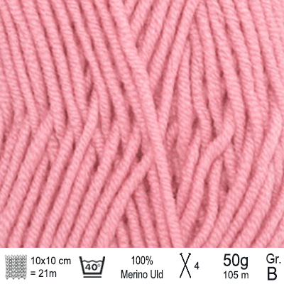 Drops Merino Extra Fine garn Rosa