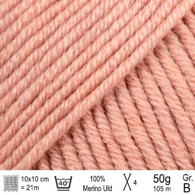 Drops Merino Extra Fine garn farve Ørkenrose mix - KreStoffer