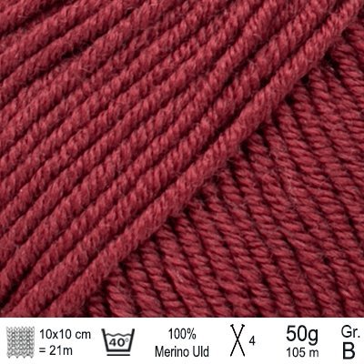 Drops Merino Extra Fine garn farve Bordeaux - KreStoffer