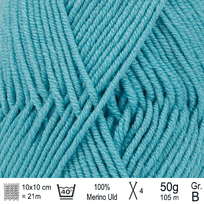 Drops Merino Extra Fine garn Søblå