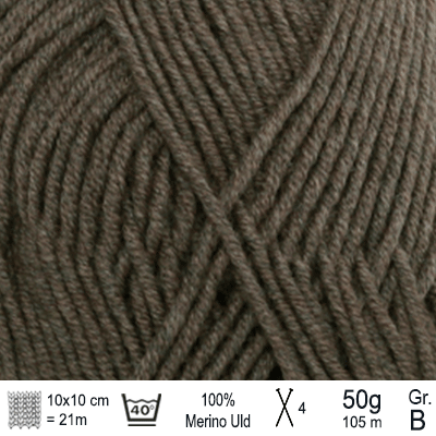 Drops Merino Extra Fine garn Brun mix