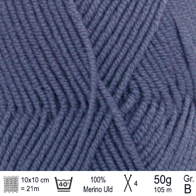 Drops Merino Extra Fine garn farve Denim blå - KreStoffer
