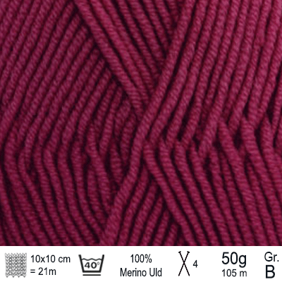 Drops Merino Extra Fine garn Mørk lyng