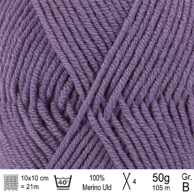 Drops Merino Extra Fine garn farve Royal lilla - KreStoffer