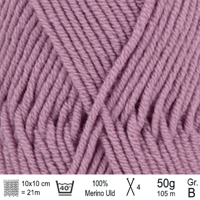 Drops Merino Extra Fine garn farve Ametyst - KreStoffer