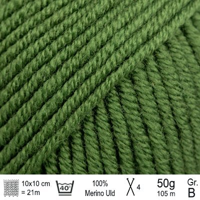 Drops Merino Extra Fine garn farve Grønt blad - KreStoffer