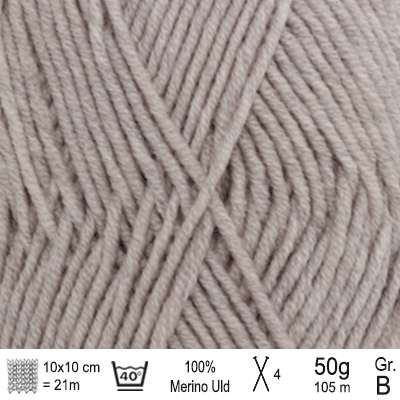 Drops Merino Extra Fine garn Lys beige mix