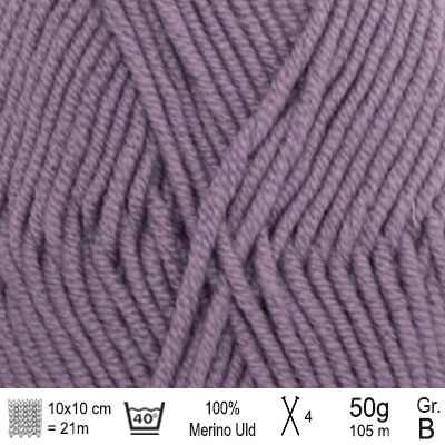 Drops Merino Extra Fine garn farve Lys lilla - KreStoffer