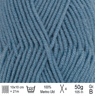 Drops Merino Extra Fine garn farve Gråblå - KreStoffer