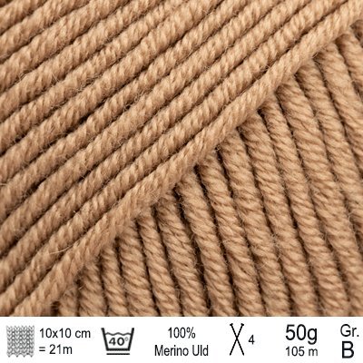 Drops Merino Extra Fine garn farve Double latte - KreStoffer