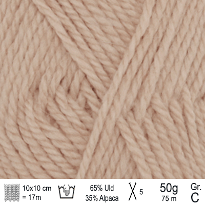 Drops Nepal garn Lys beige mix
