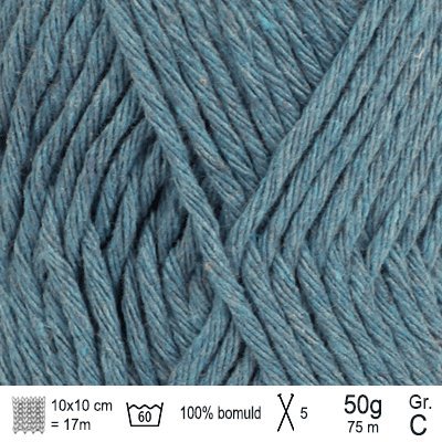 Drops Paris garn Spray blå recycled denim