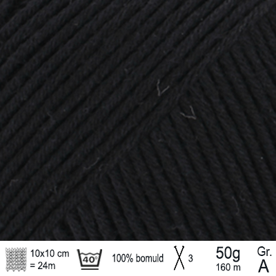 Drops Safran garn Sort