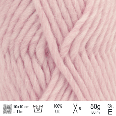 Drops Snow garn farve Pastelrosa - KreStoffer