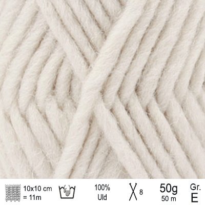 Drops Snow garn farve Kridt - KreStoffer
