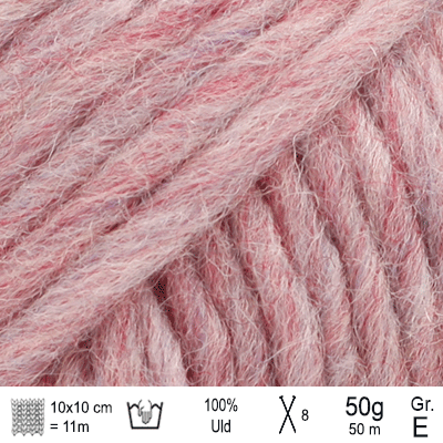Drops Snow garn farve Pionrosa mix - KreStoffer