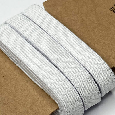 Elastik 10 mm, hvid - KreStoffer