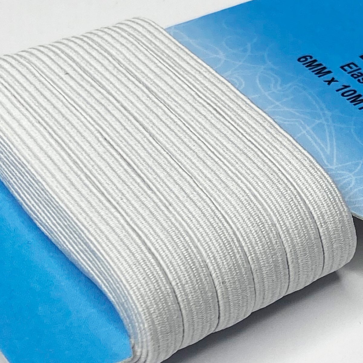 Elastik 6 mm hvid
