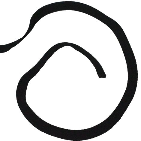 Elastisk piping / tittebånd sort