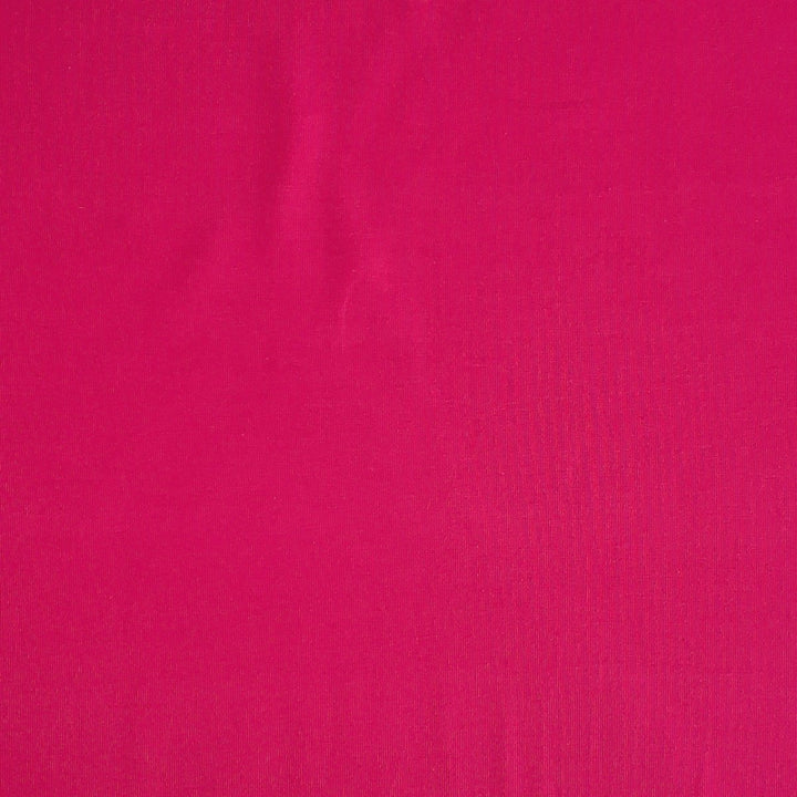 Ensfarvet bomuldsjersey - Fuchsia