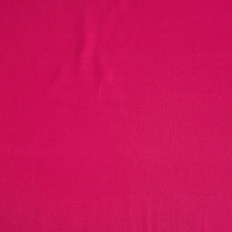 Ensfarvet bomuldsjersey, Fuchsia - KreStoffer
