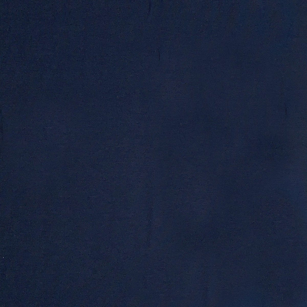 Ensfarvet bomuldsjersey - Marine