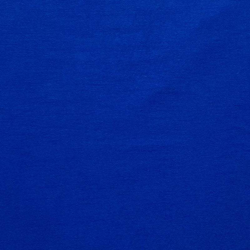Ensfarvet fast viscose med lidt stræk, kongeblå - KreStoffer