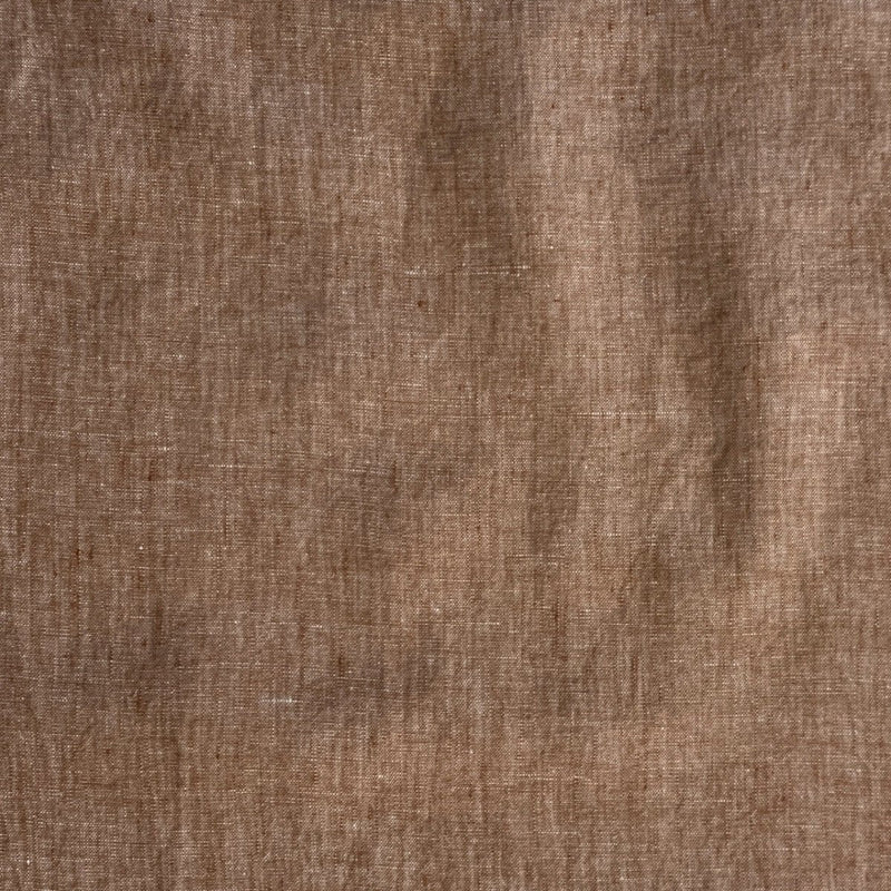 Ensfarvet meleret hør, beige - KreStoffer