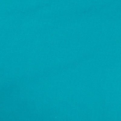 Ensfarvet rib, turkis - KreStoffer