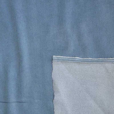 Ensfarvet superstretch Denim, lyseblå - KreStoffer