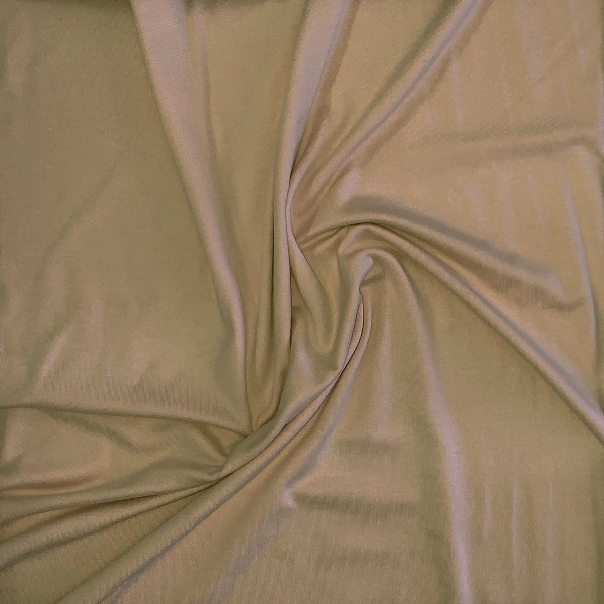 Ensfarvet viscose jersey beige