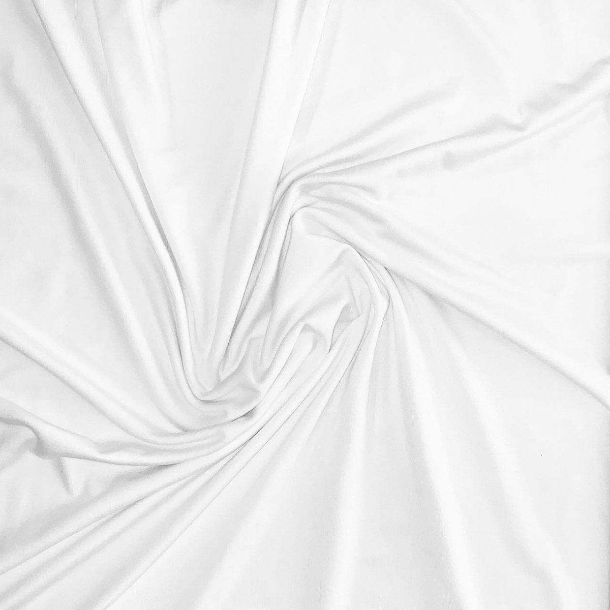 Ensfarvet viscose jersey hvid