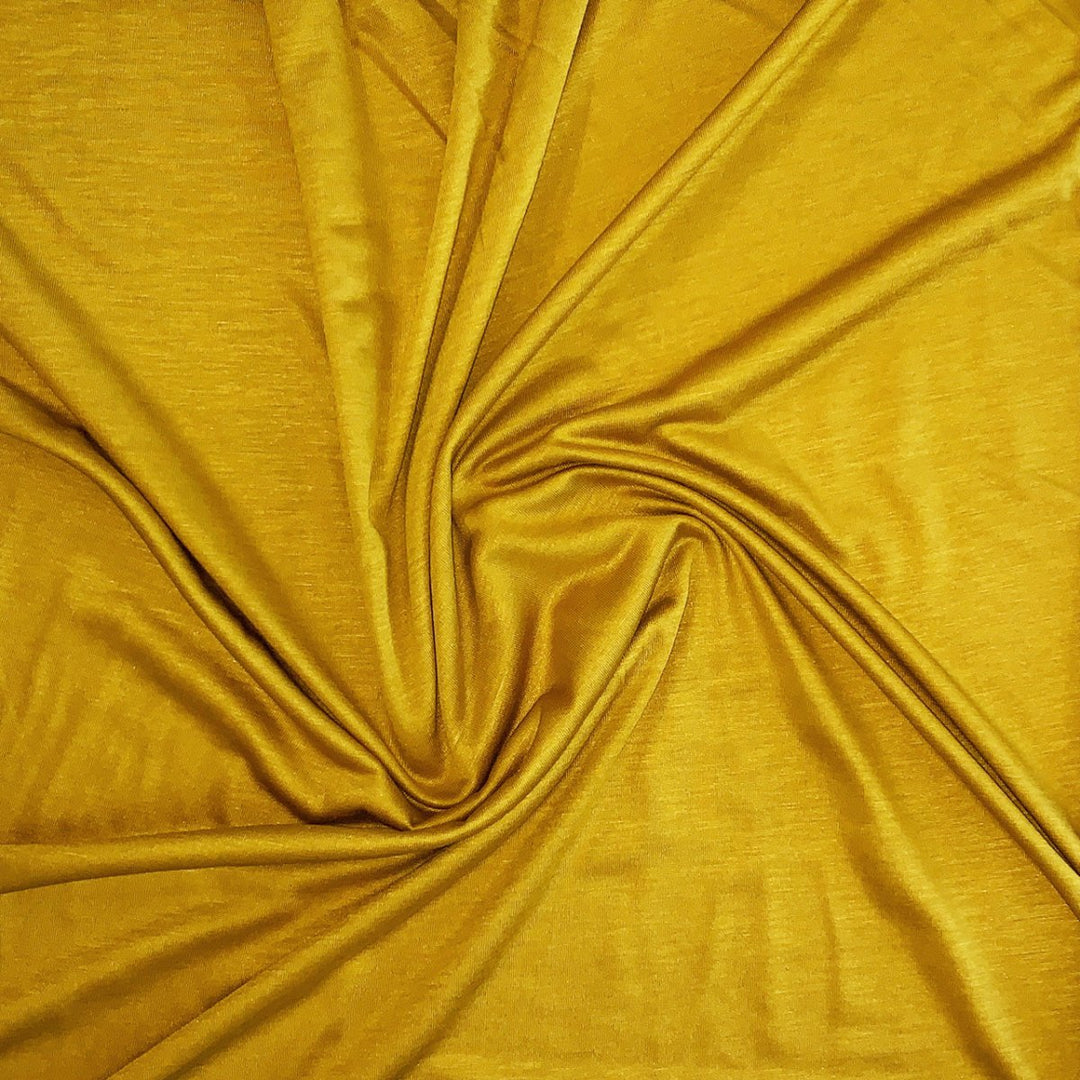 Ensfarvet viscose jersey karry