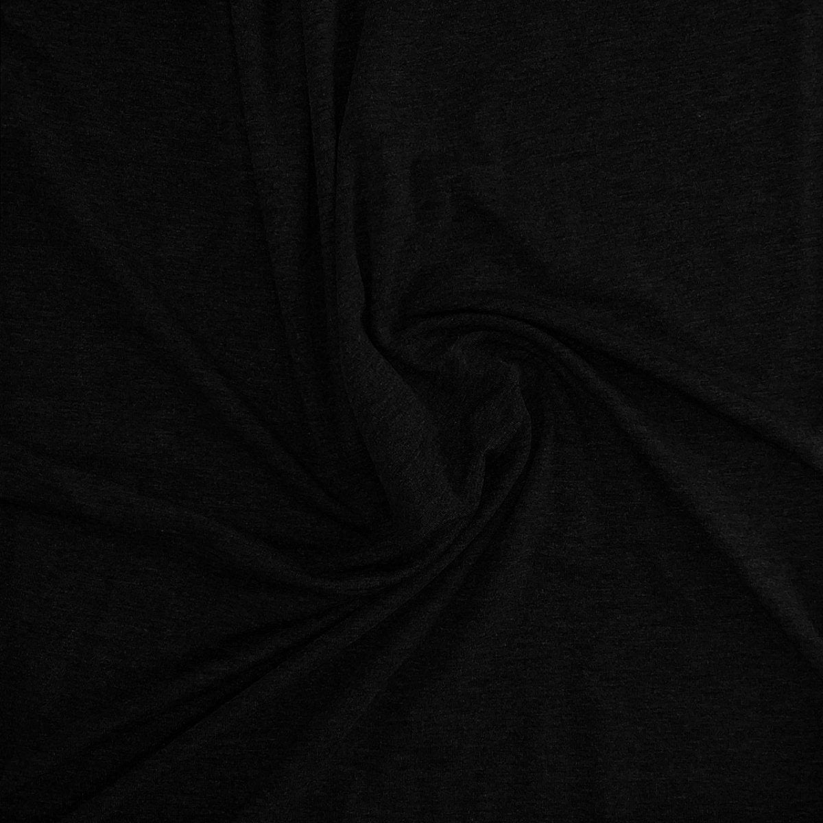 Ensfarvet viscose jersey sort