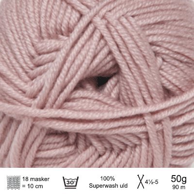 Extrafine merino 90 garn fra Hjertegarn - KreStoffer