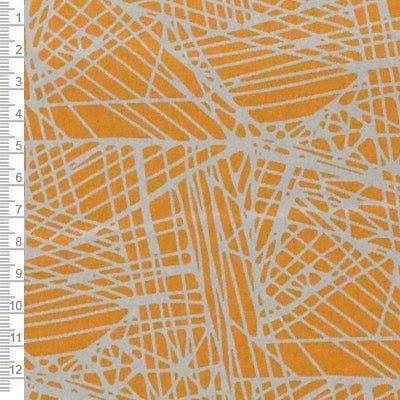 Fast bomuld med Fiberglass brændt orange med sølv