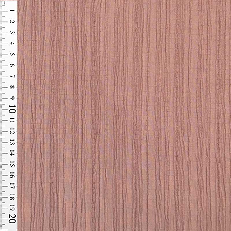 Fast crepet viscose med lidt stræk, laks - KreStoffer