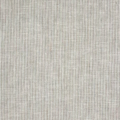 Fast hør / bomuld med smalle striber, beige - KreStoffer