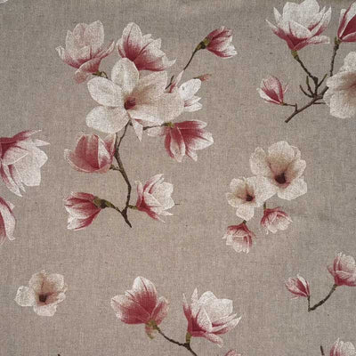 Fast Kanvas med Magnolia blomster - KreStoffer