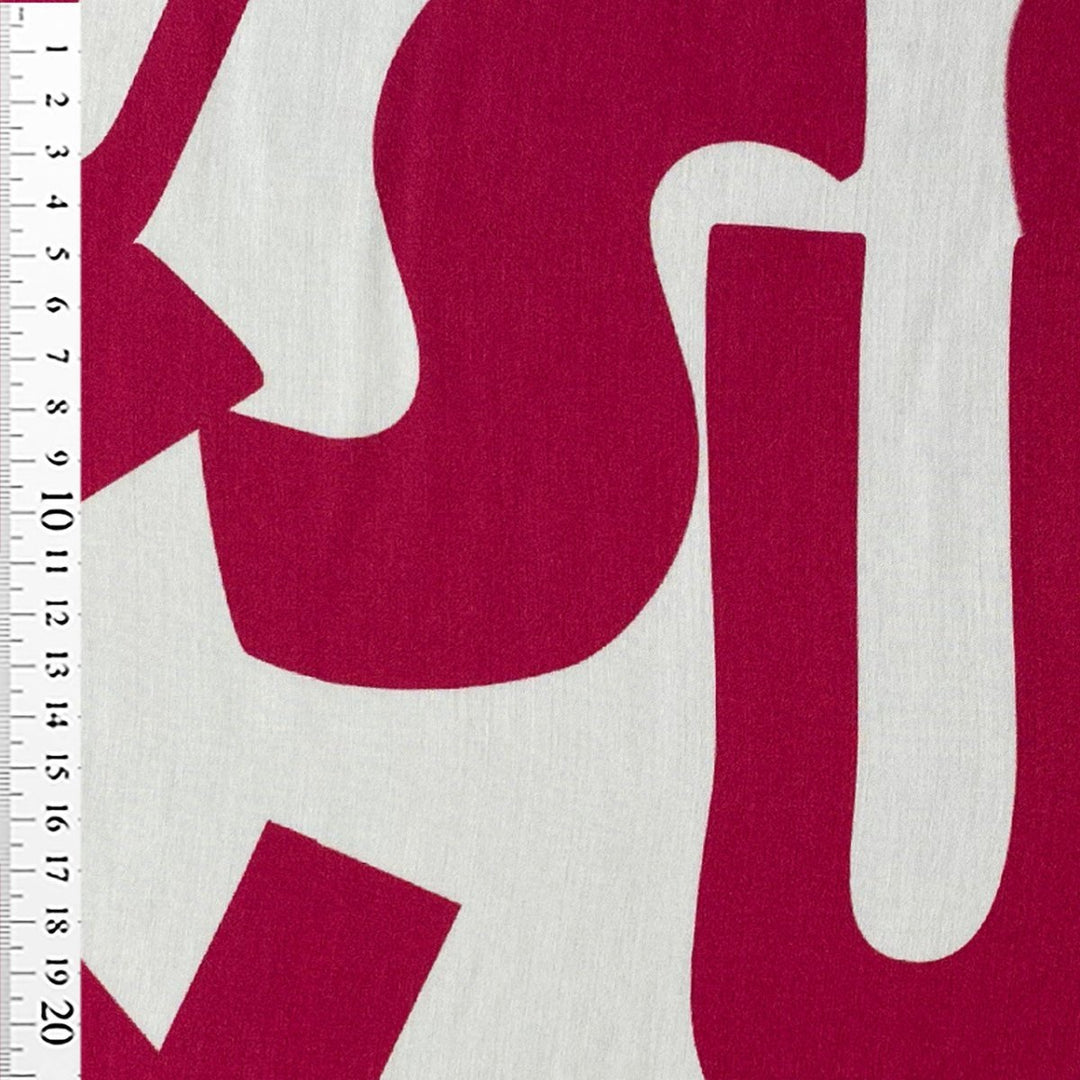 Fast viscose med pink bogstaver