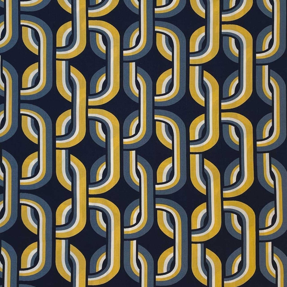 Fast viscose med retro mønster i lænker